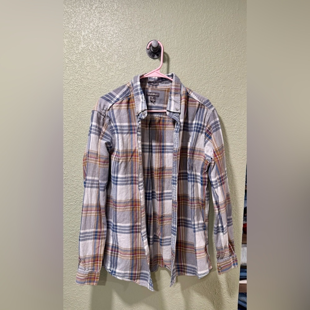 Eddie Bauer Multicolor Plaid Men's Shirt Size TXL